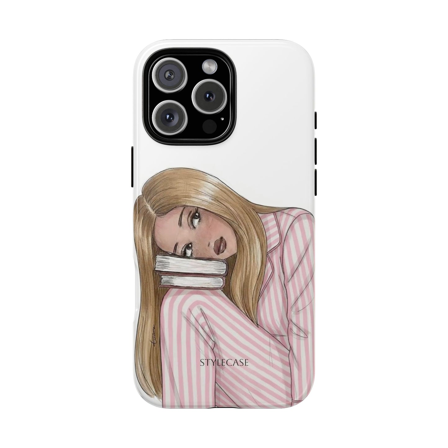 Blonde Girl Phone Case - Books Lover Samsung & Iphone Case