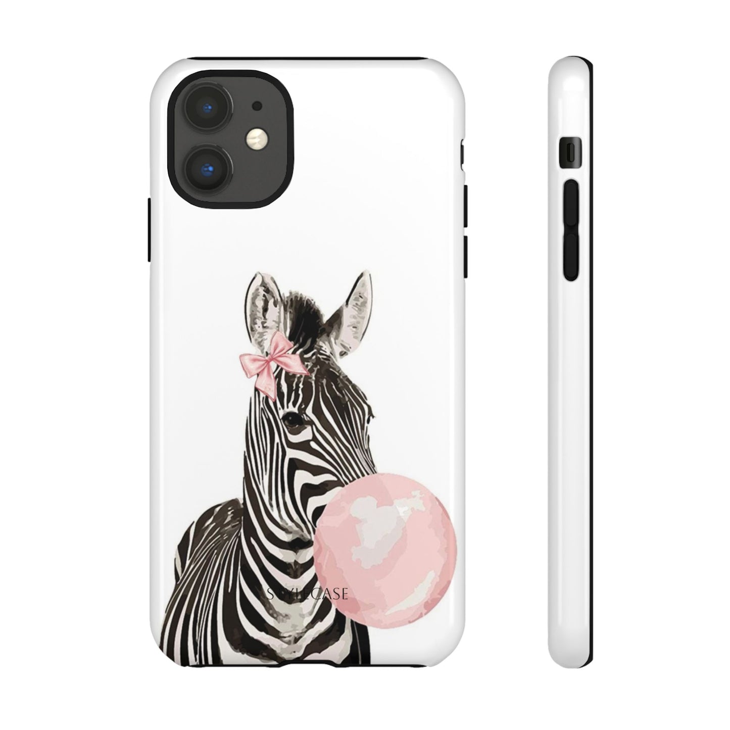 Zebra Bubblegum Phone Case — Cute Animal Samsung and Iphone Cover