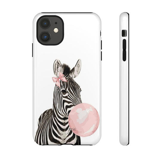 Zebra Bubblegum Phone Case — Cute Animal Samsung and Iphone Cover