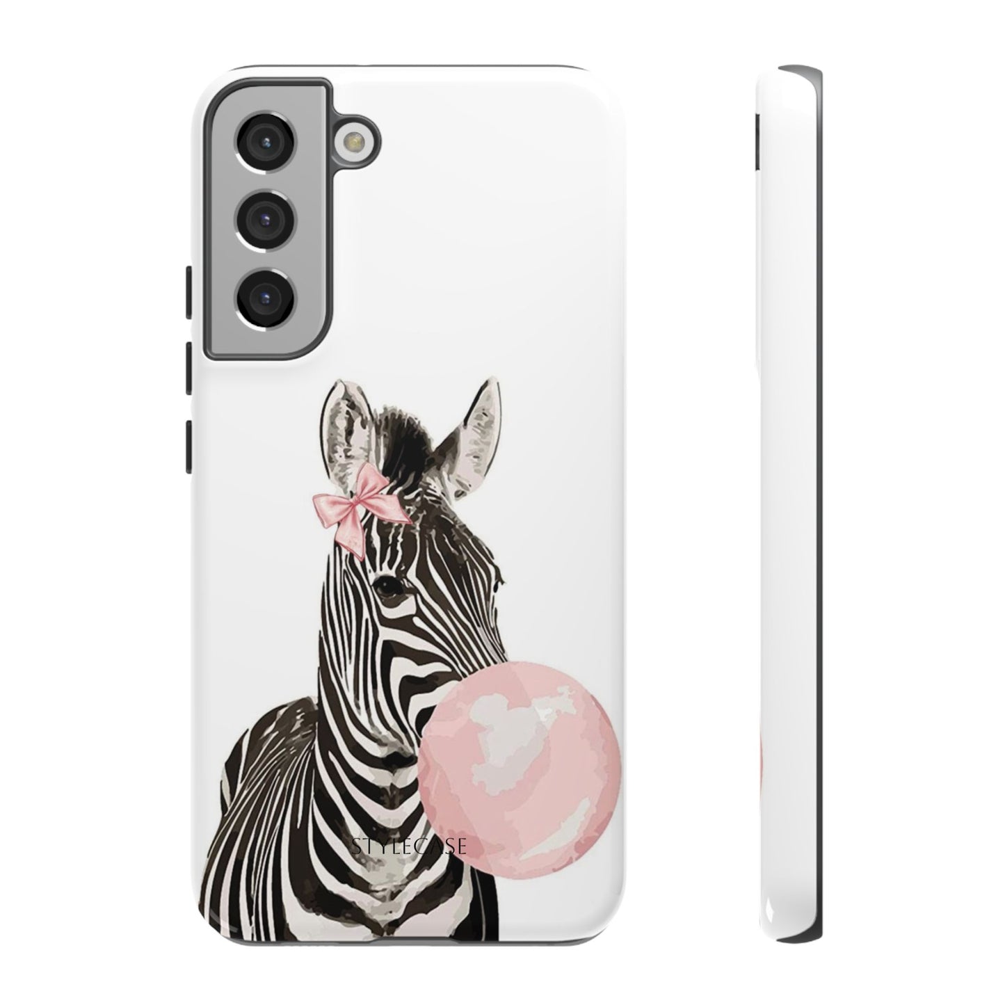 Zebra Bubblegum Phone Case — Cute Animal Samsung and Iphone Cover