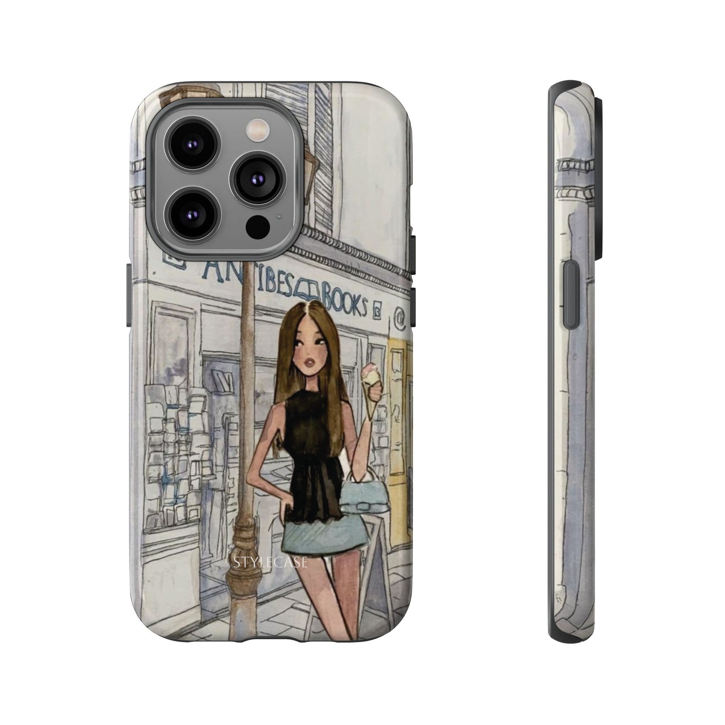 Phone Case — Chic Parisian Girl Protective Cover
