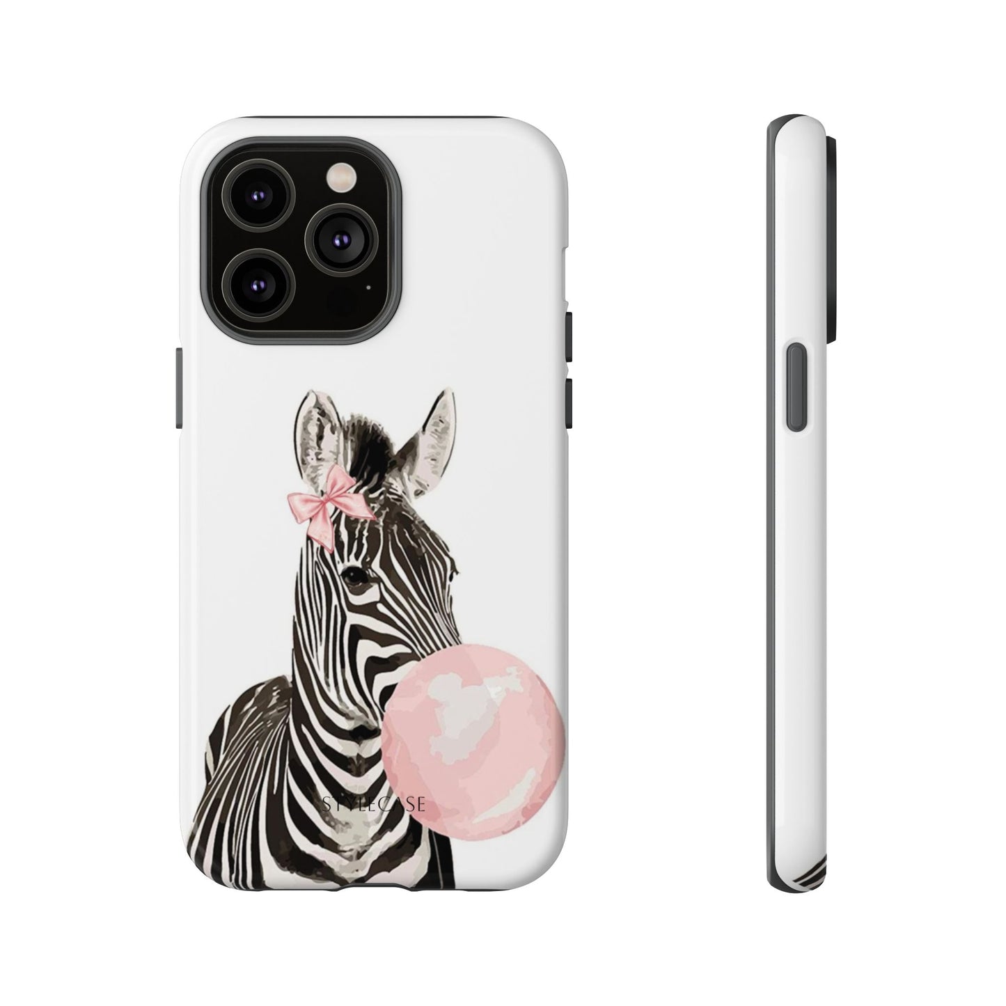 Zebra Bubblegum Phone Case — Cute Animal Samsung and Iphone Cover
