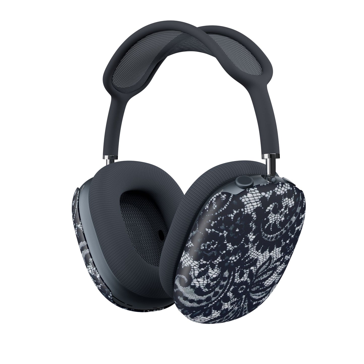 Lace Pattern AirPod Max Cases — Navy Floral Protective Covers