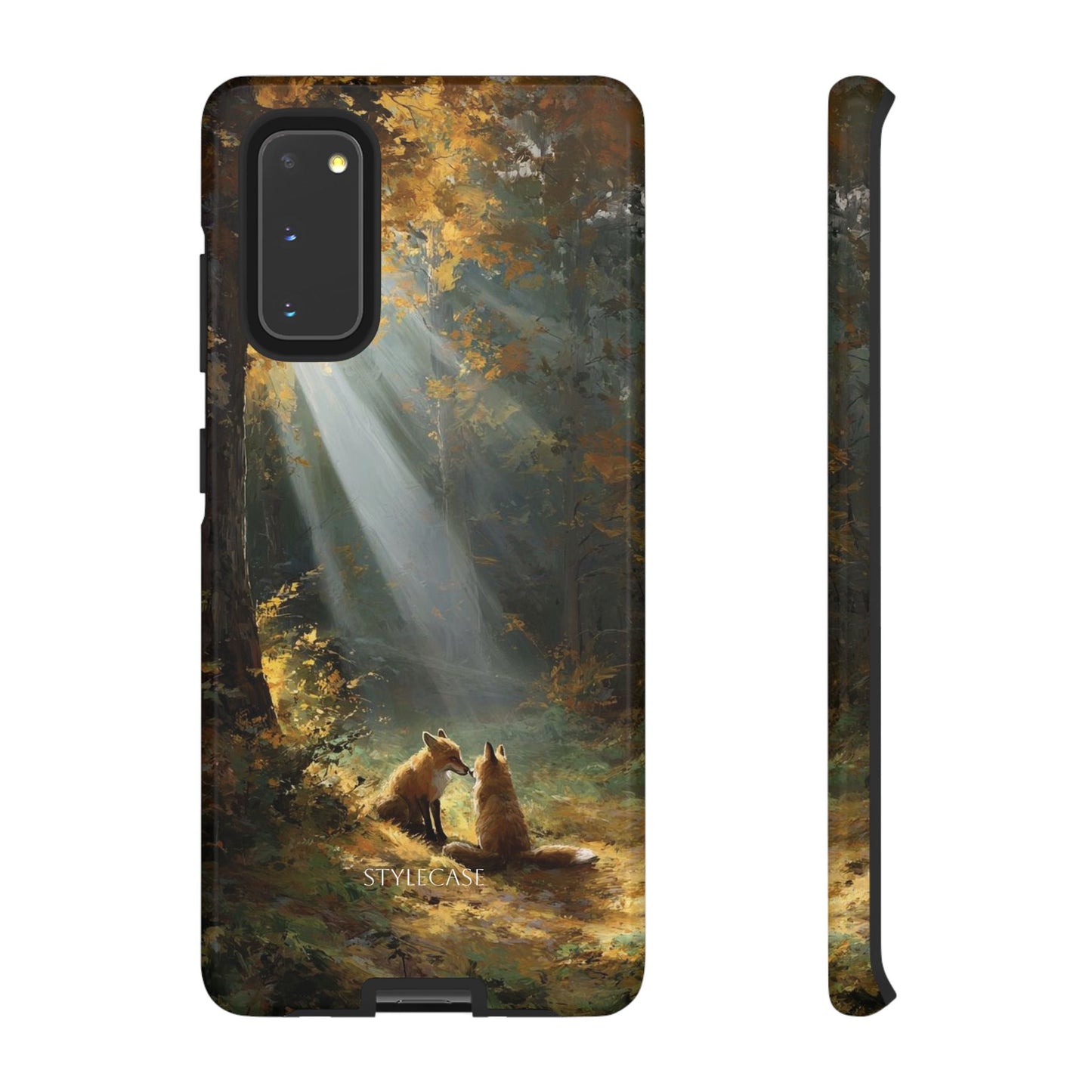 Foxes Sunbeam Forest Phone Case — Premium Protective Cover