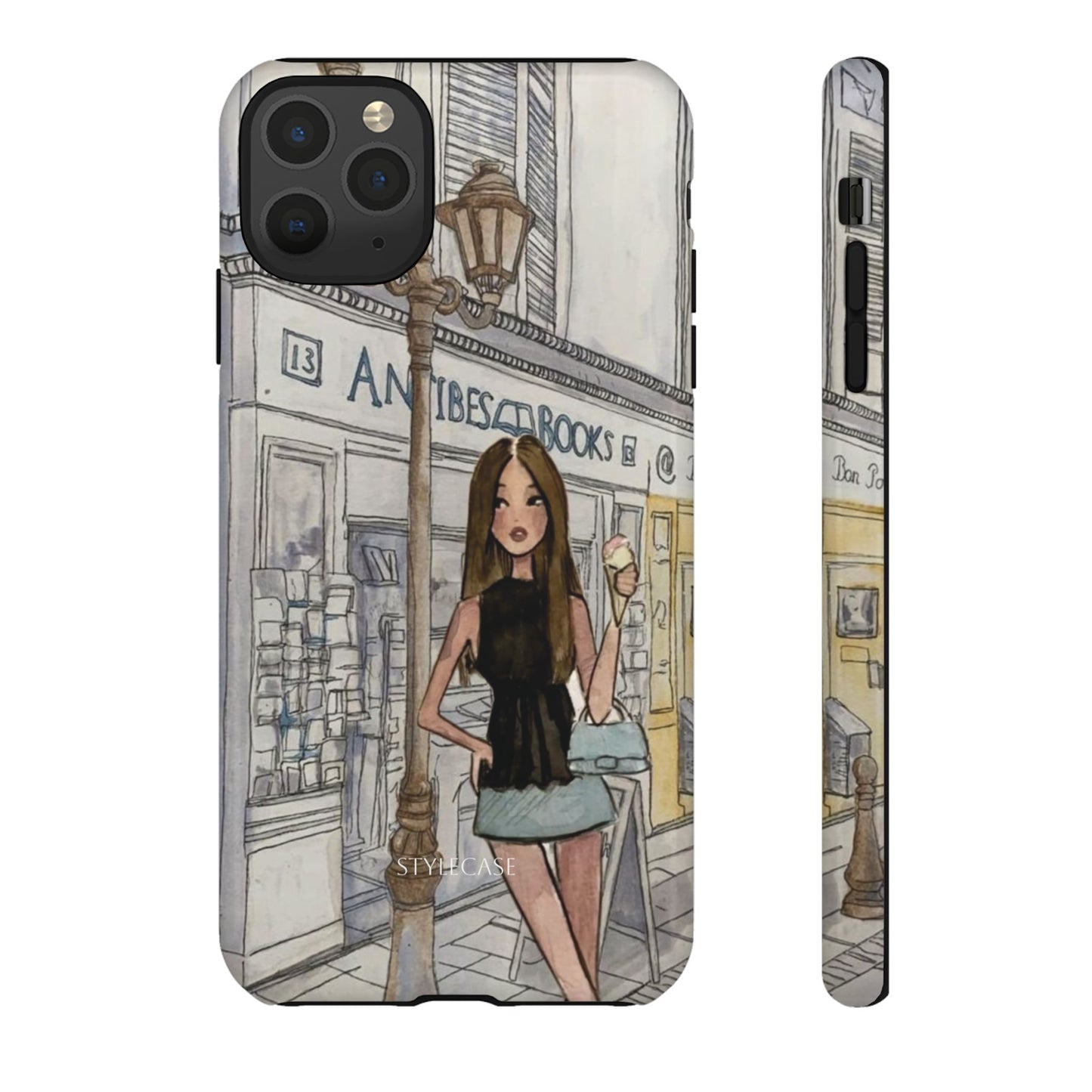 Phone Case — Chic Parisian Girl Protective Cover