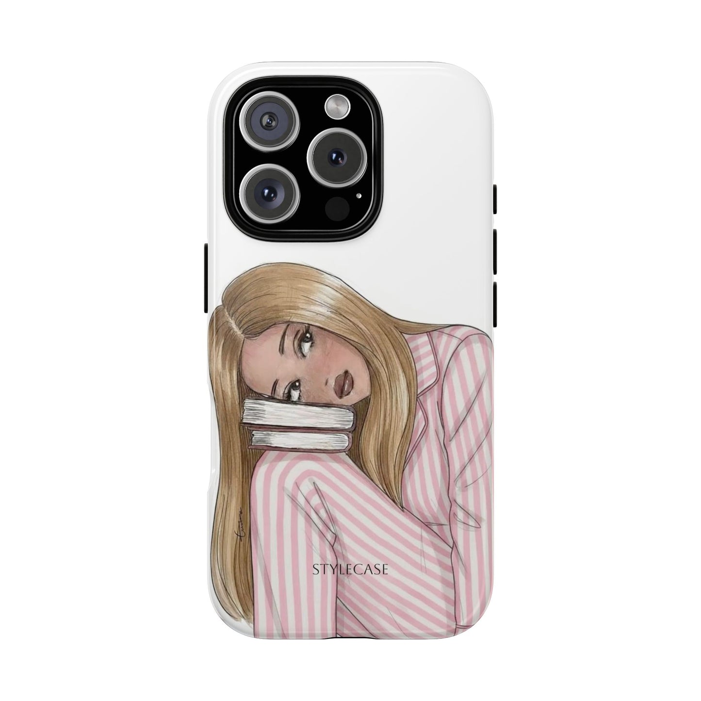 Blonde Girl Phone Case - Books Lover Samsung & Iphone Case