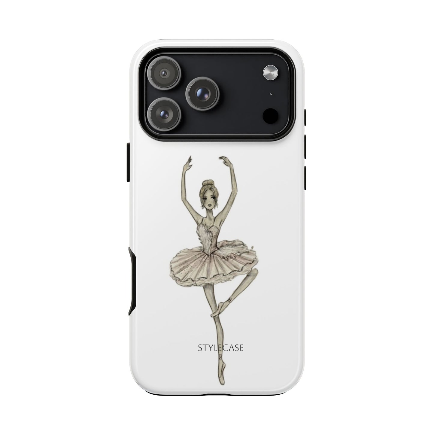 Ballerina Tough Phone Case – Elegant Vintage Dance