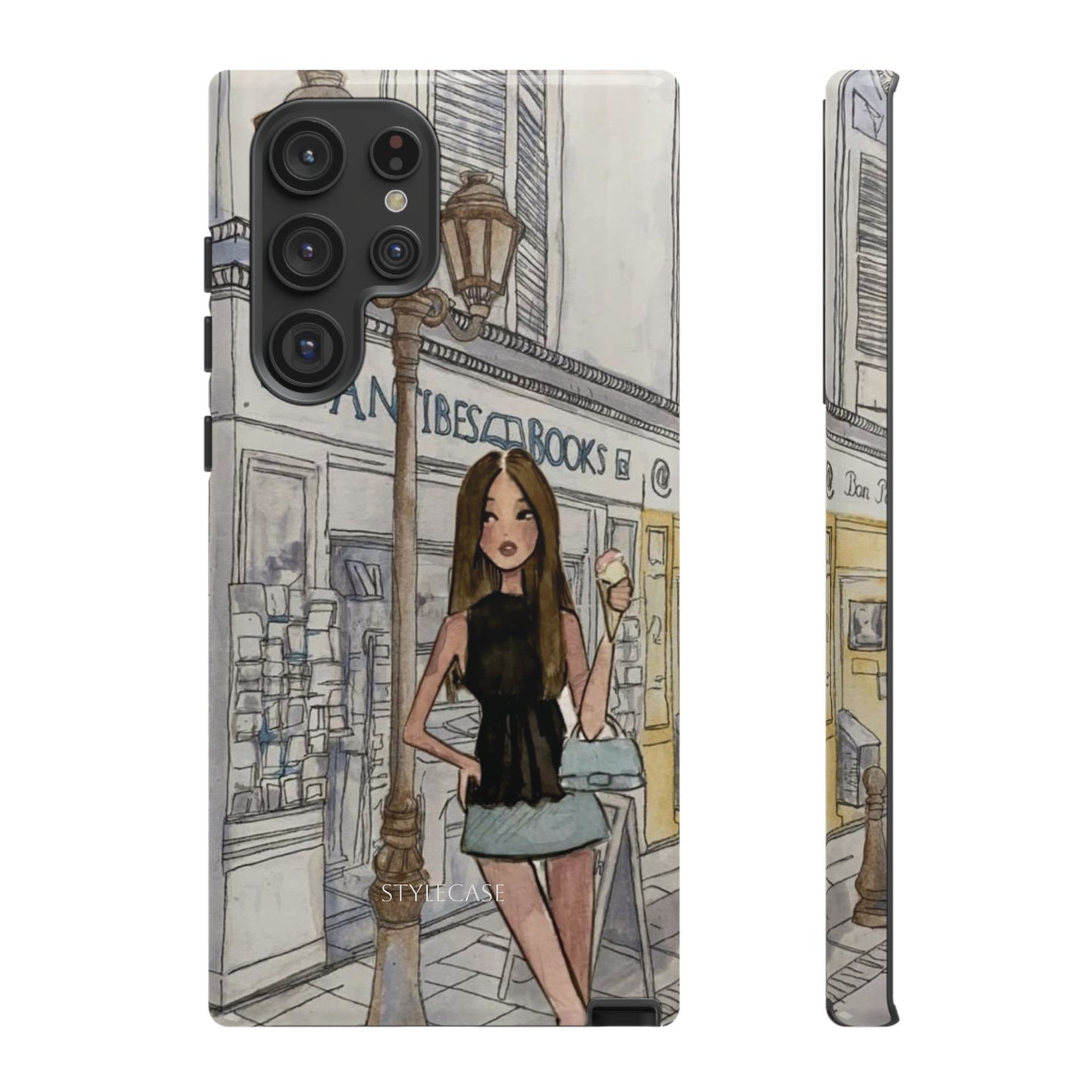 Phone Case — Chic Parisian Girl Protective Cover