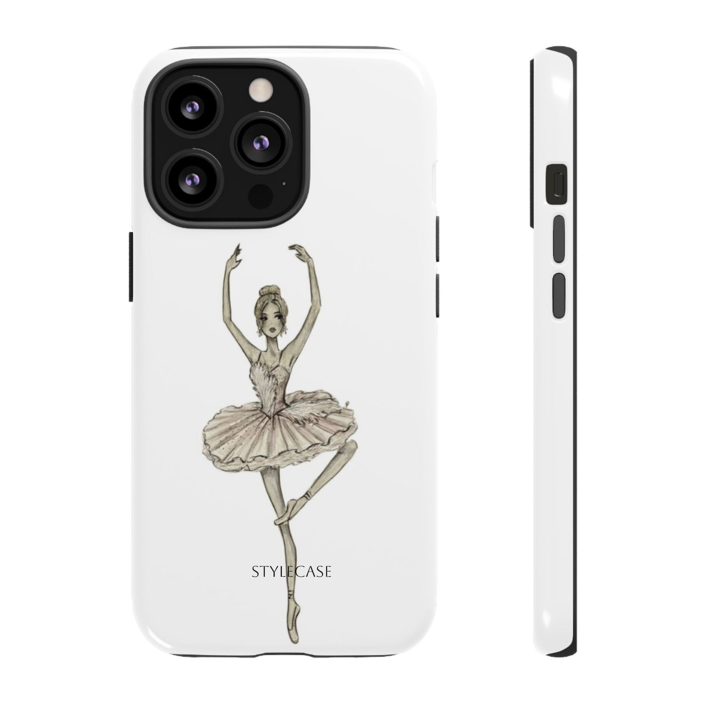 Ballerina Tough Phone Case – Elegant Vintage Dance
