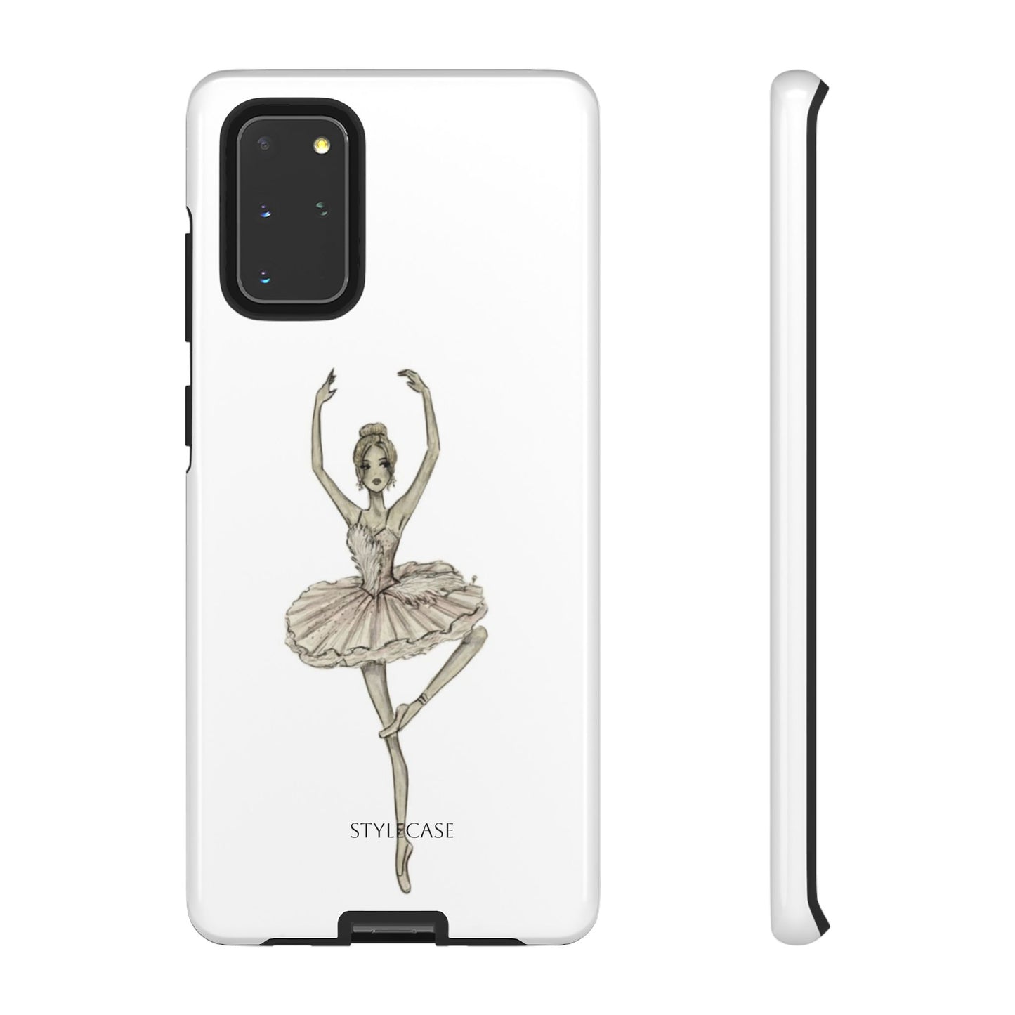 Ballerina Tough Phone Case – Elegant Vintage Dance