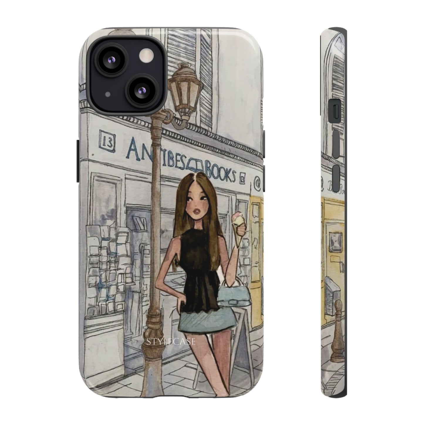 Phone Case — Chic Parisian Girl Protective Cover