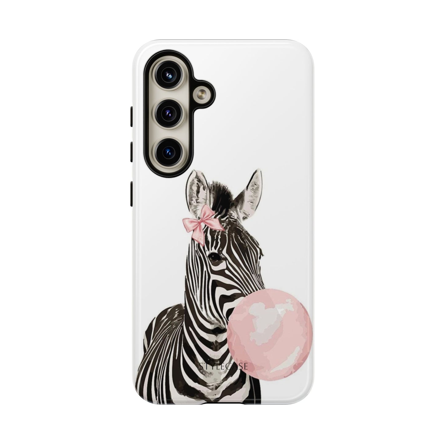 Zebra Bubblegum Phone Case — Cute Animal Samsung and Iphone Cover