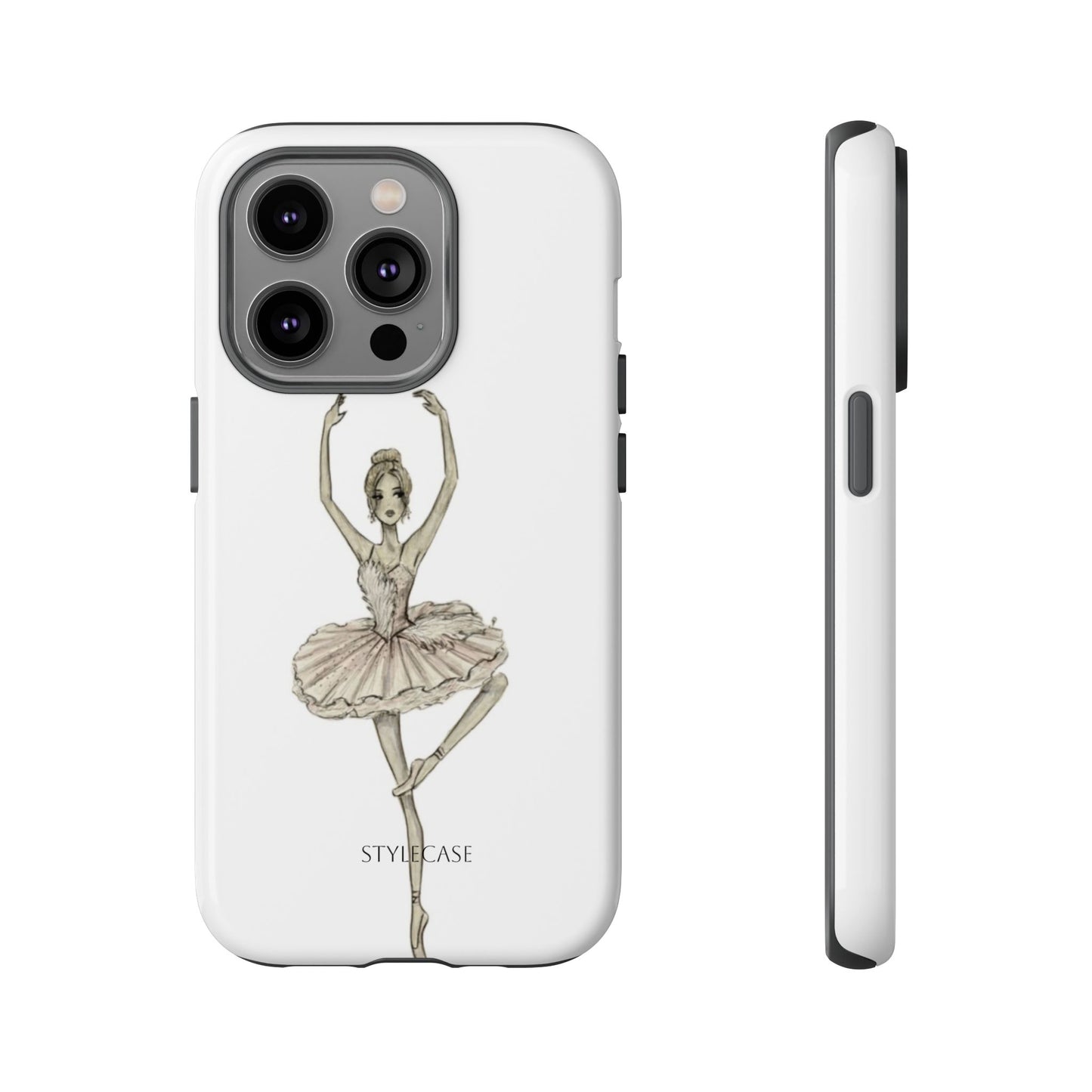 Ballerina Tough Phone Case – Elegant Vintage Dance