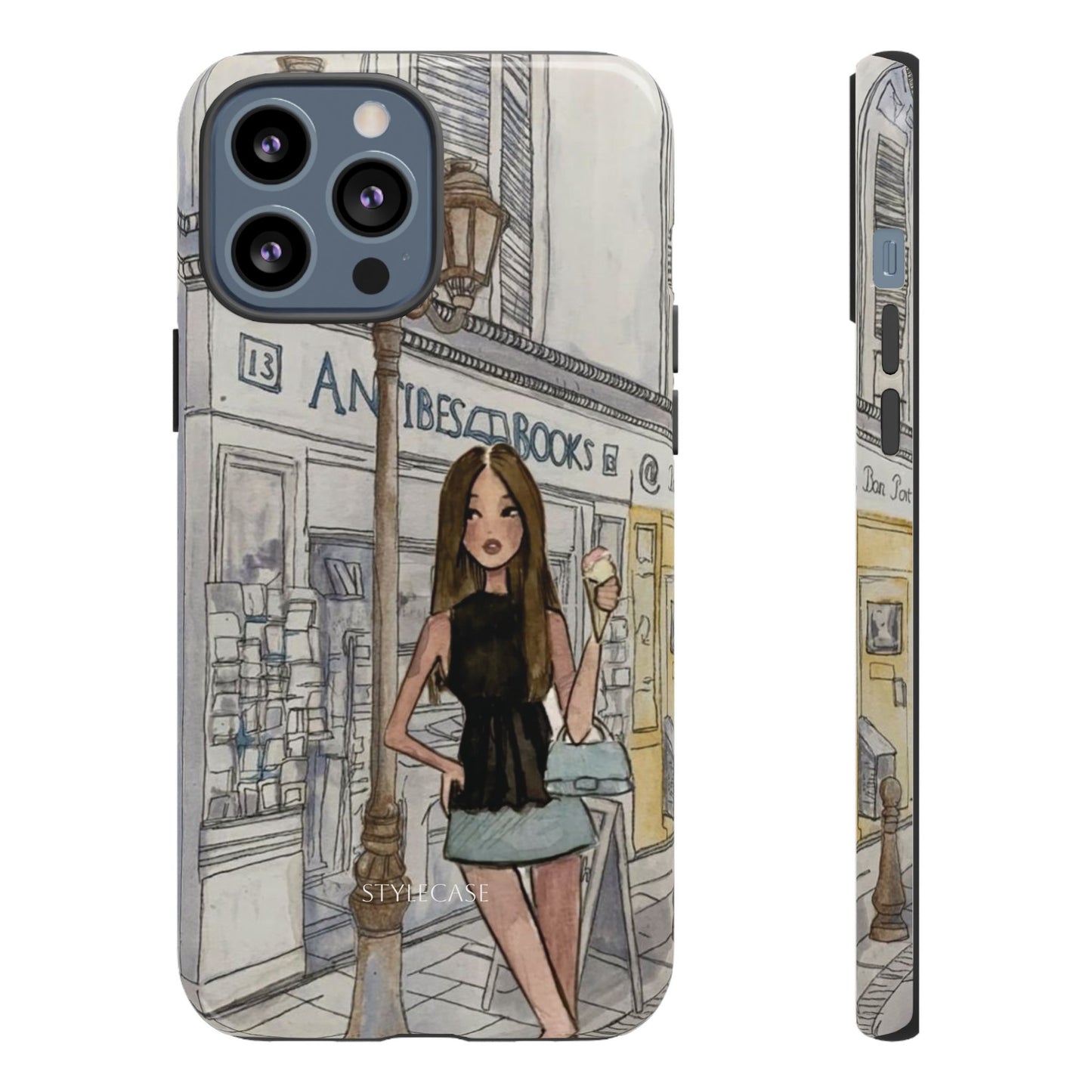 Phone Case — Chic Parisian Girl Protective Cover