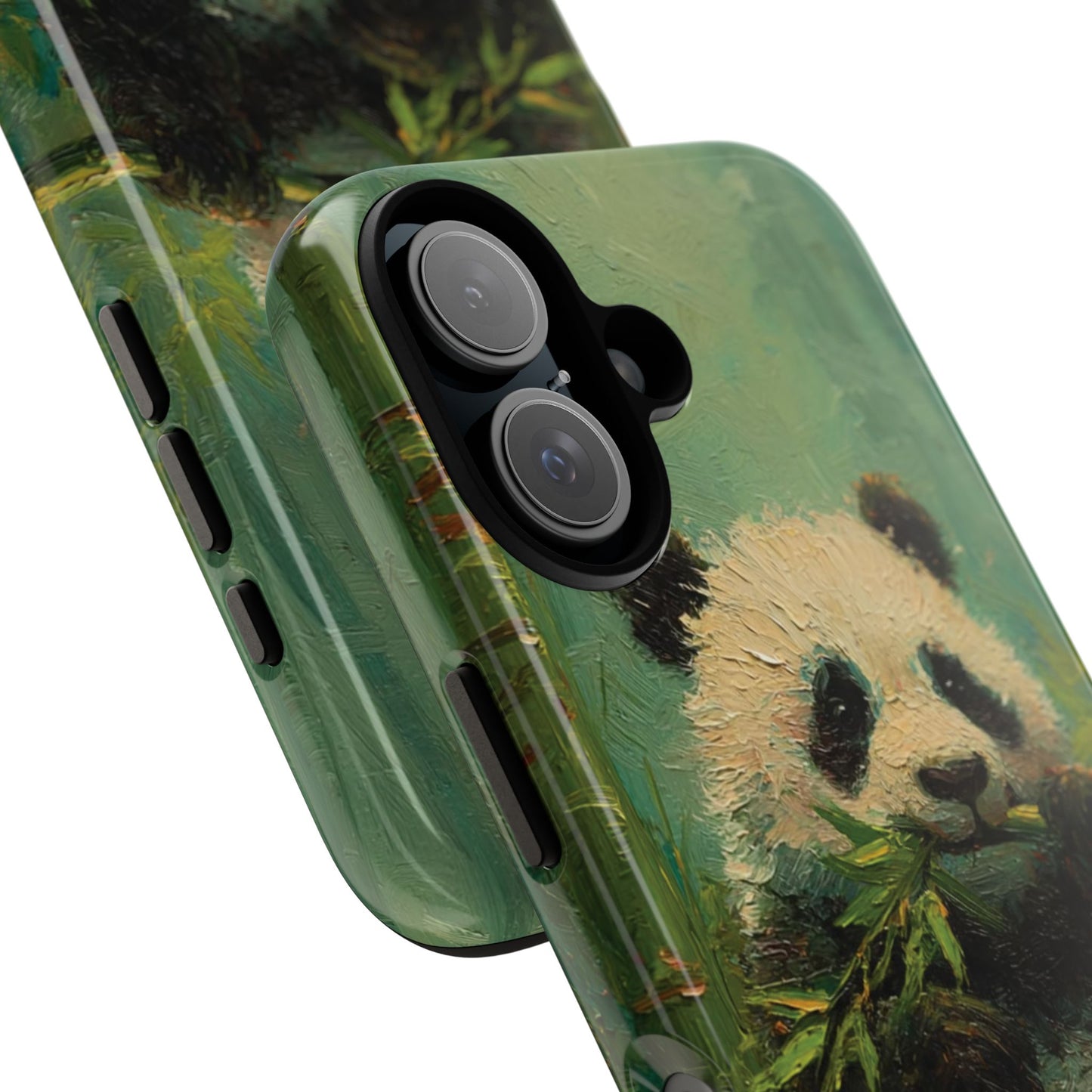 Panda Bamboo Phone Case – Cute Vintage-Style Protective Phone Cover