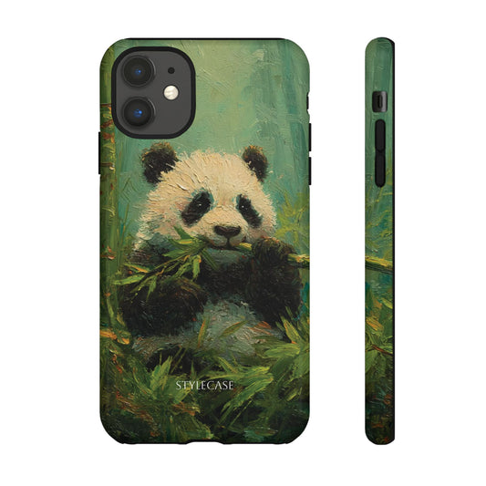 Panda Bamboo Phone Case – Cute Vintage-Style Protective Phone Cover