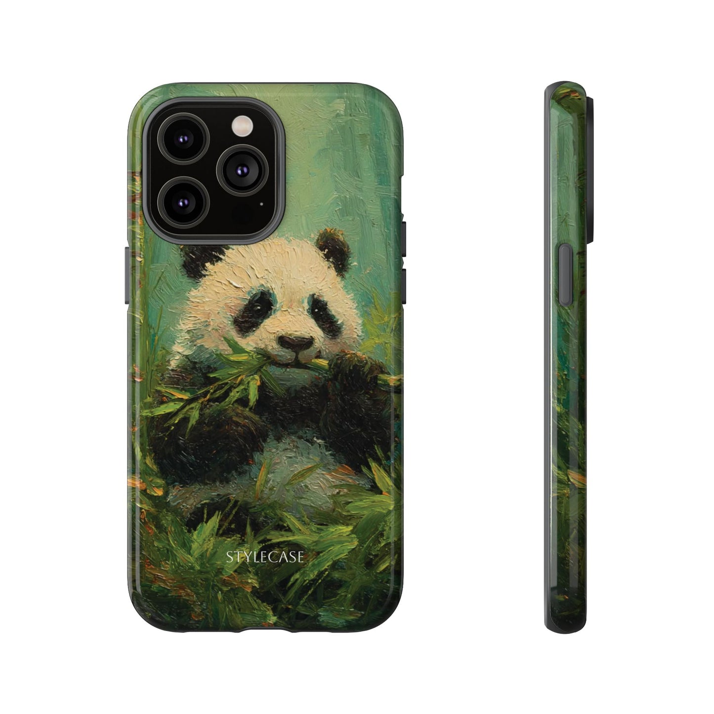 Panda Bamboo Phone Case – Cute Vintage-Style Protective Phone Cover