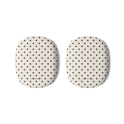 Polka Dot AirPods Max Covers — Cream & Black Dot Protective Skins