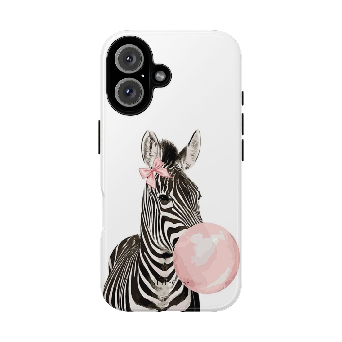 Zebra Bubblegum Phone Case — Cute Animal Samsung and Iphone Cover