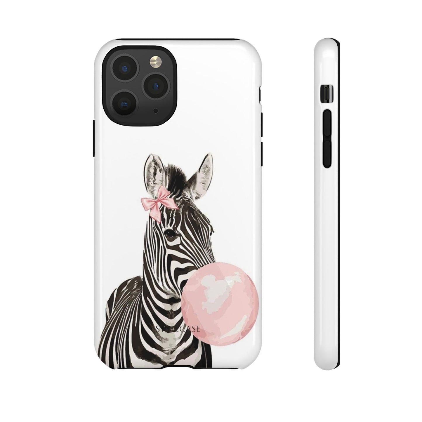 Zebra Bubblegum Phone Case — Cute Animal Samsung and Iphone Cover