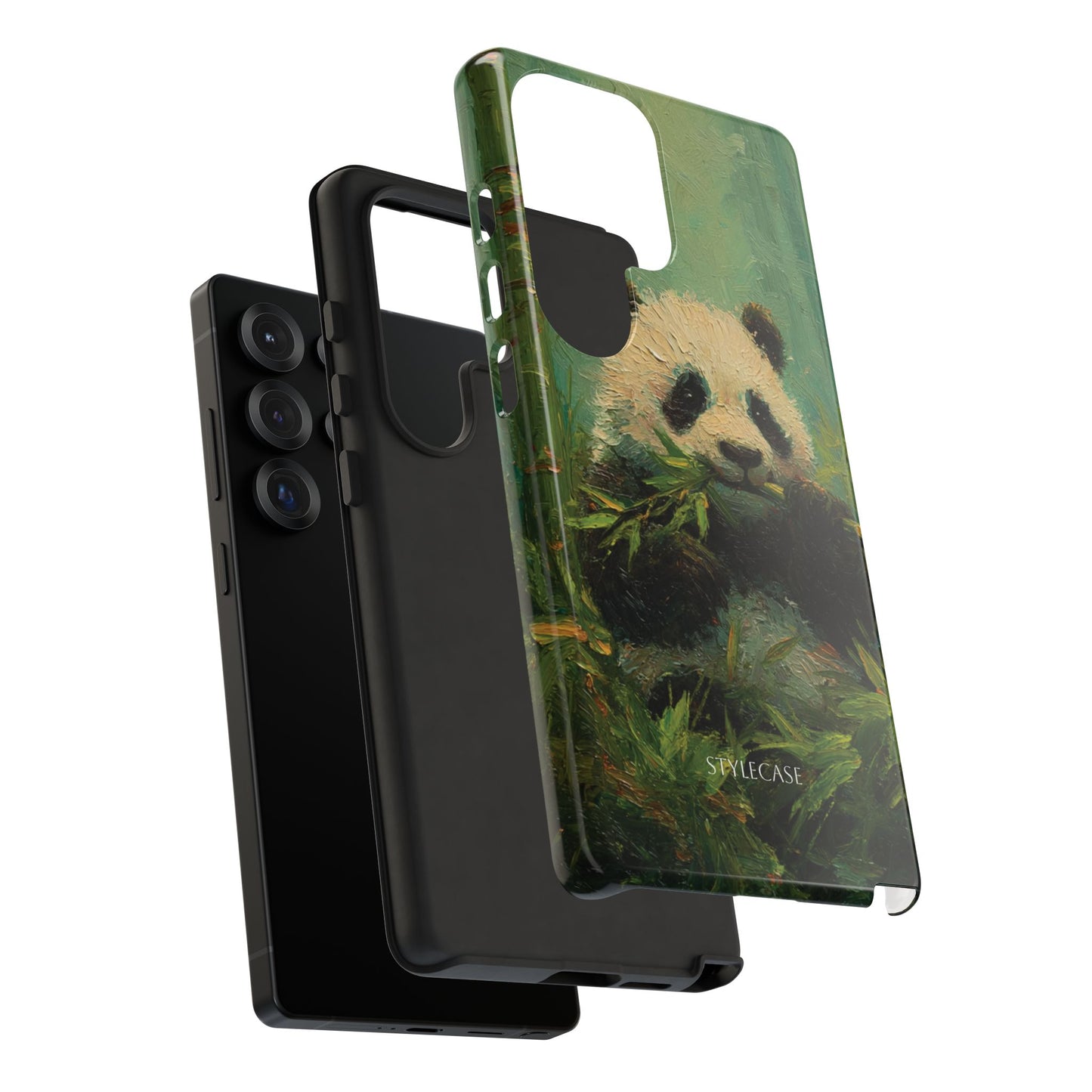 Panda Bamboo Phone Case – Cute Vintage-Style Protective Phone Cover