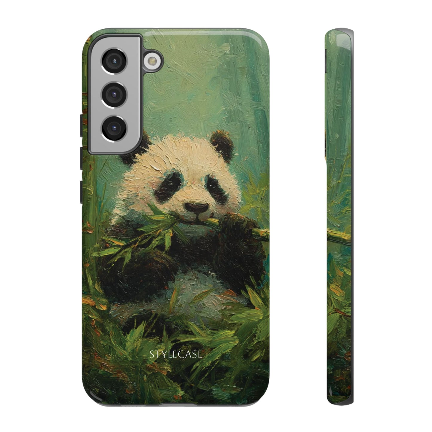 Panda Bamboo Phone Case – Cute Vintage-Style Protective Phone Cover