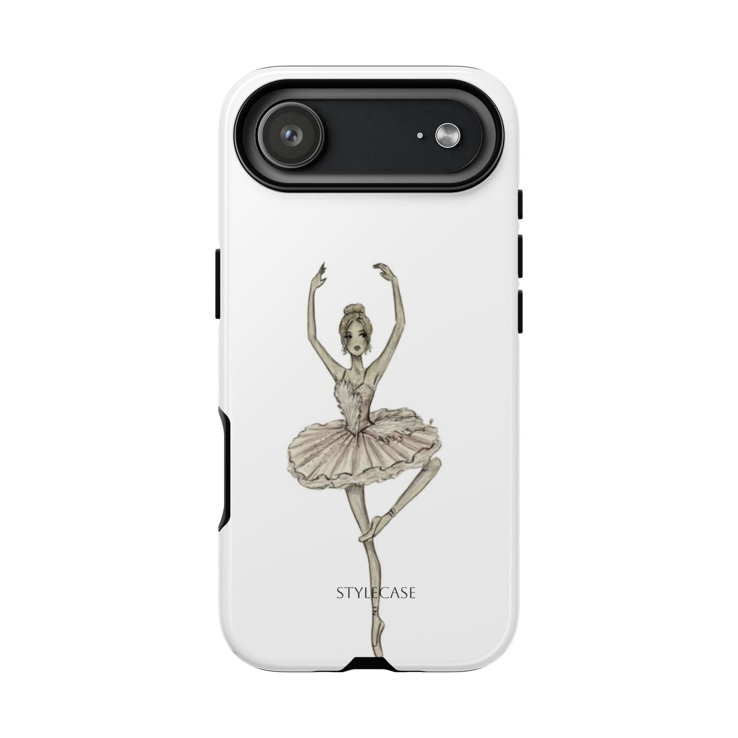 Ballerina Tough Phone Case – Elegant Vintage Dance