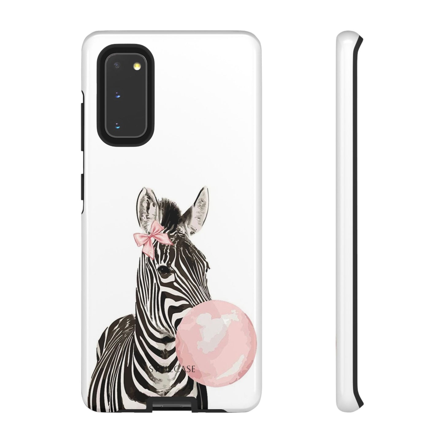 Zebra Bubblegum Phone Case — Cute Animal Samsung and Iphone Cover