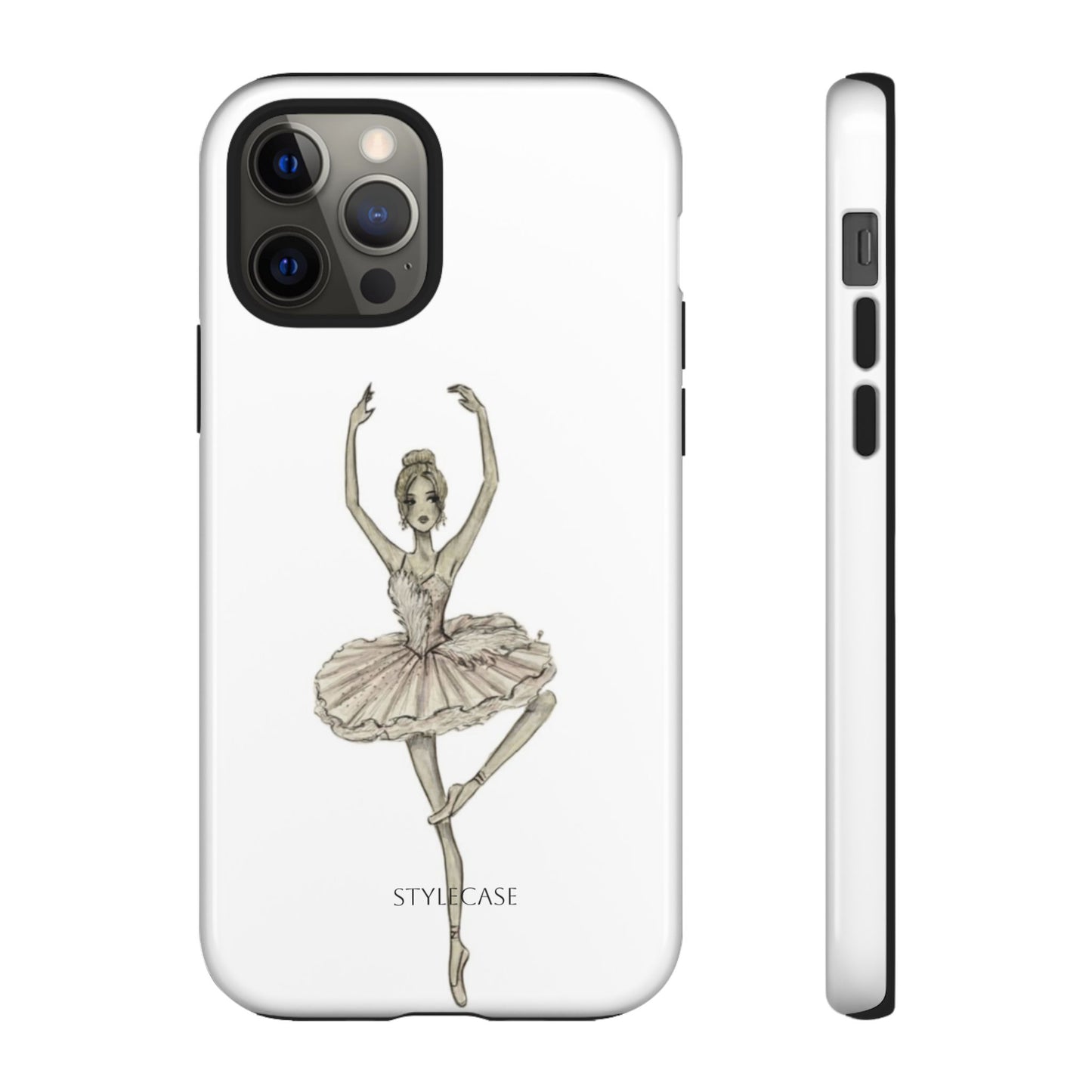 Ballerina Tough Phone Case – Elegant Vintage Dance