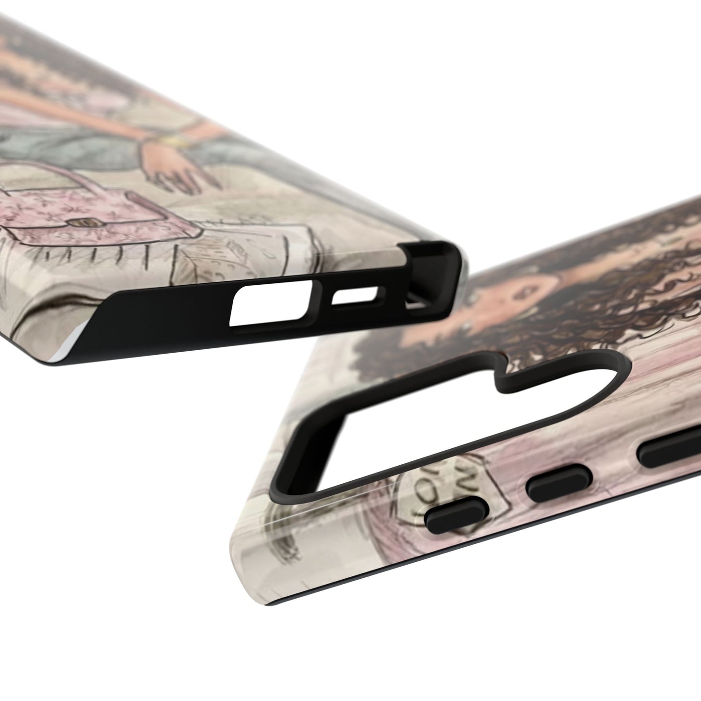 Curly Girl Chic Phone Case – Fashion Samsung & Iphone Cover