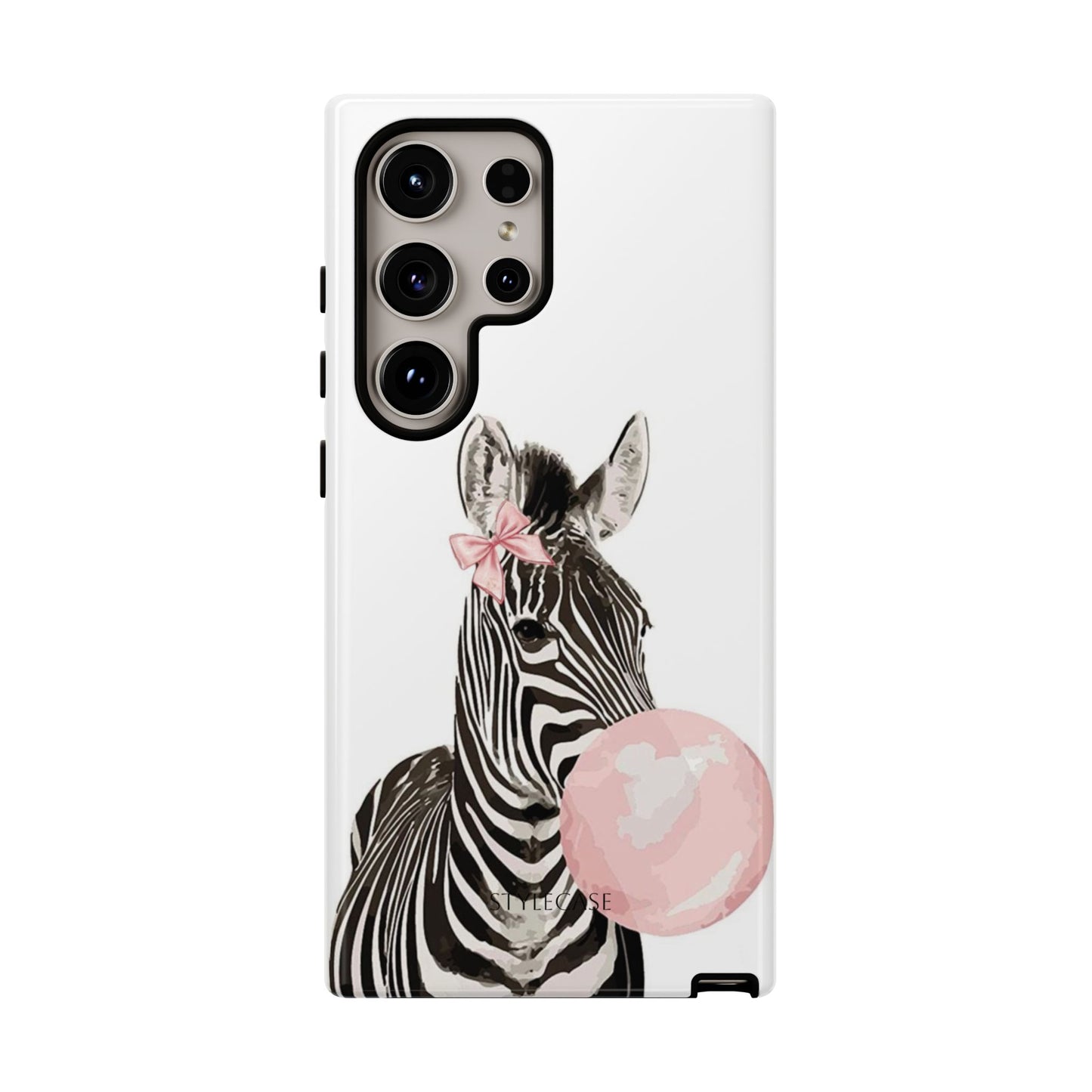 Zebra Bubblegum Phone Case — Cute Animal Samsung and Iphone Cover