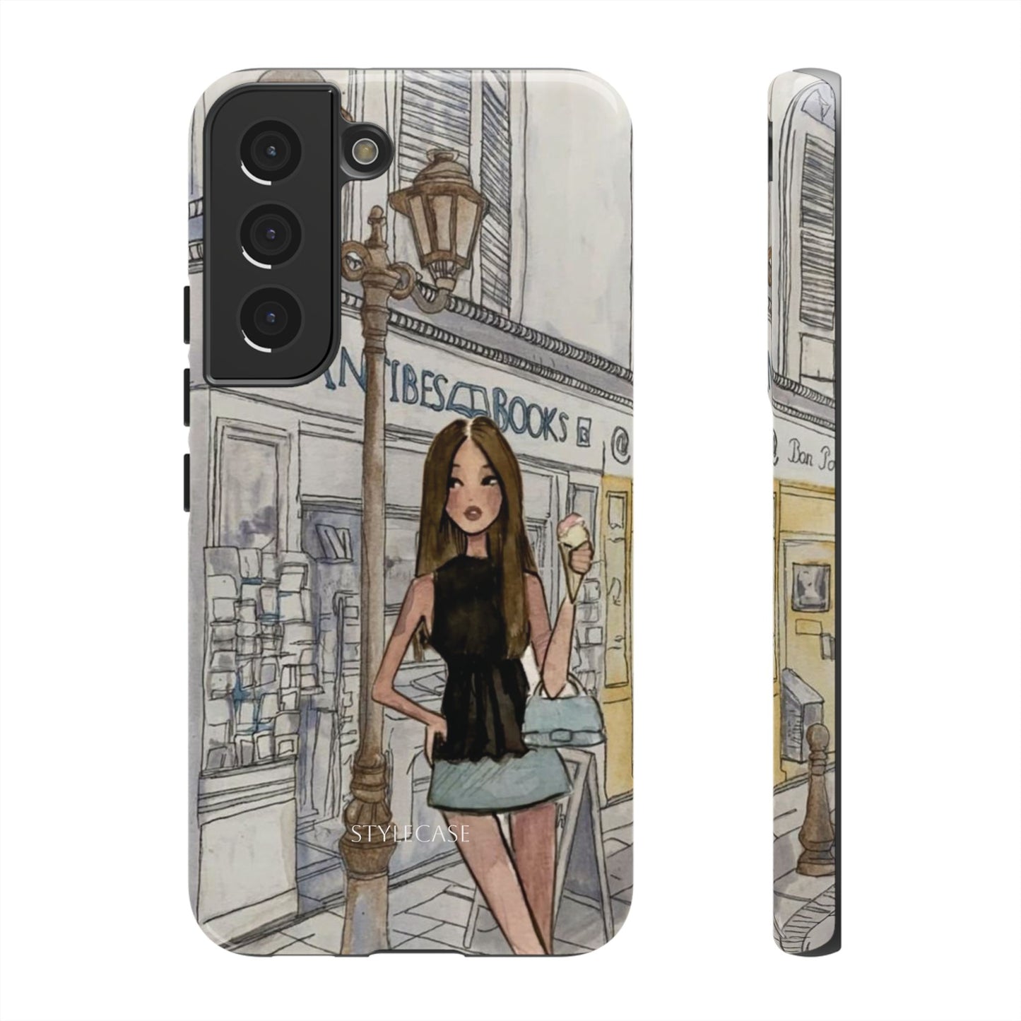 Phone Case — Chic Parisian Girl Protective Cover