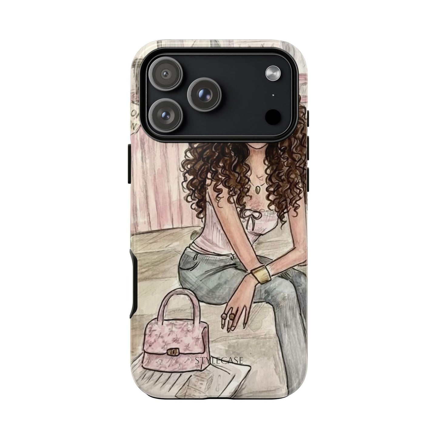 Curly Girl Chic Phone Case – Fashion Samsung & Iphone Cover