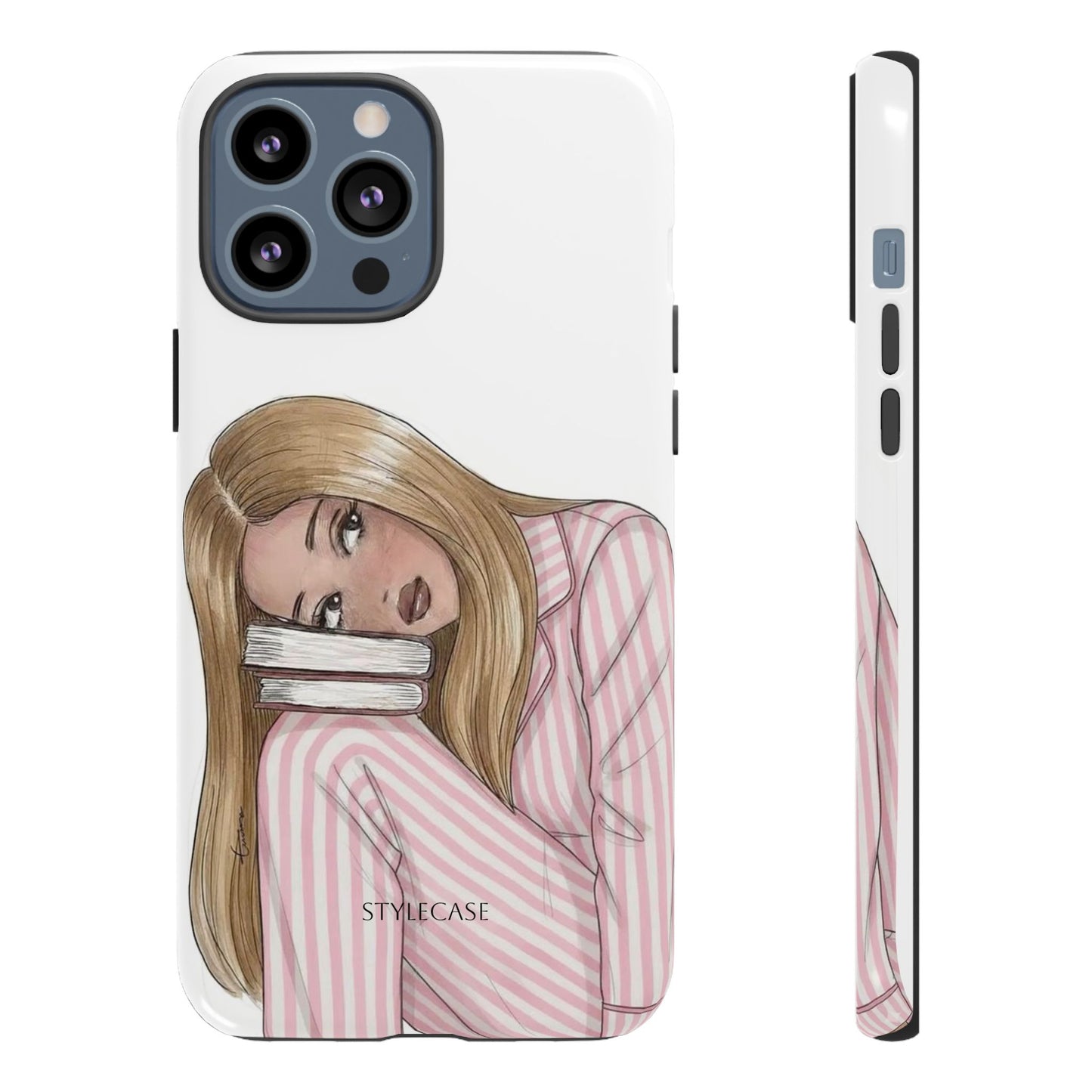 Blonde Girl Phone Case - Books Lover Samsung & Iphone Case