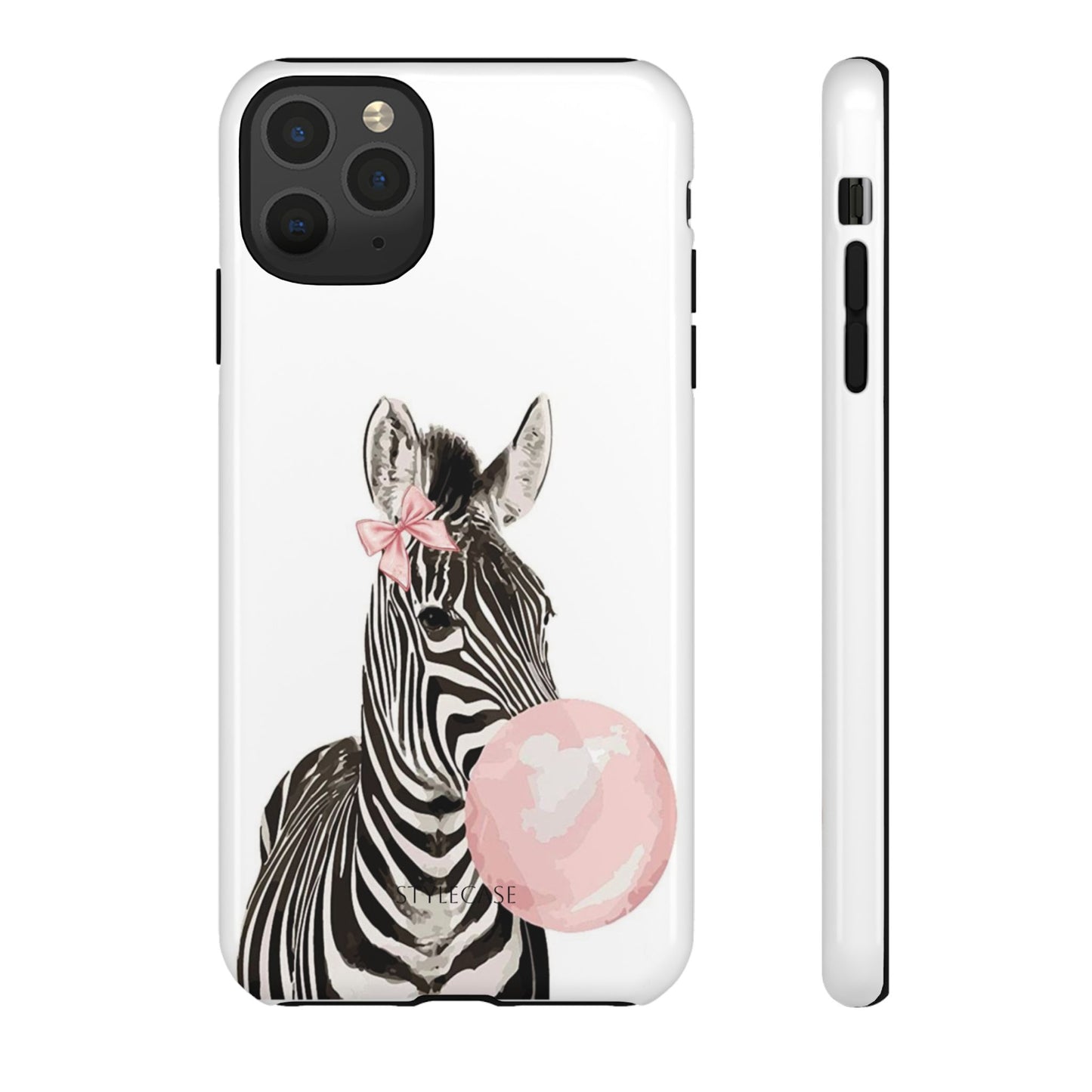 Zebra Bubblegum Phone Case — Cute Animal Samsung and Iphone Cover