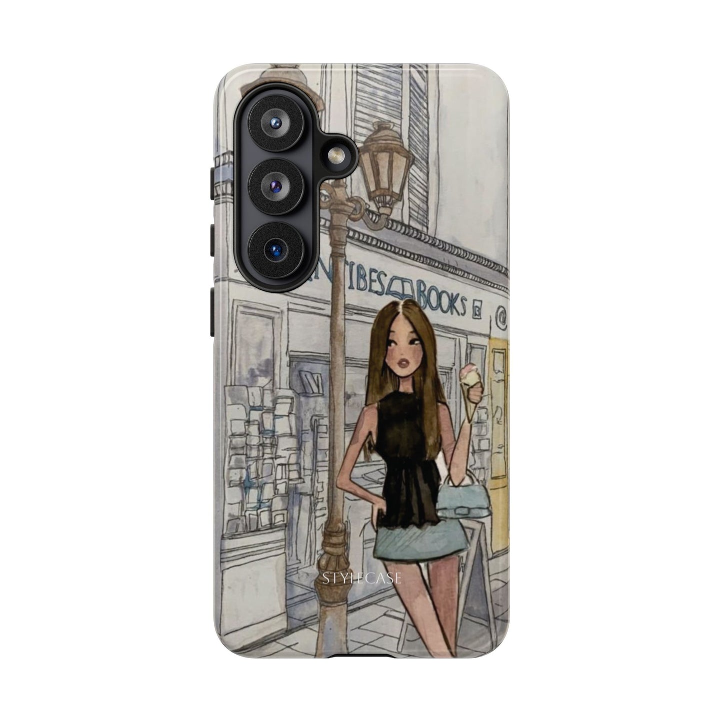 Phone Case — Chic Parisian Girl Protective Cover