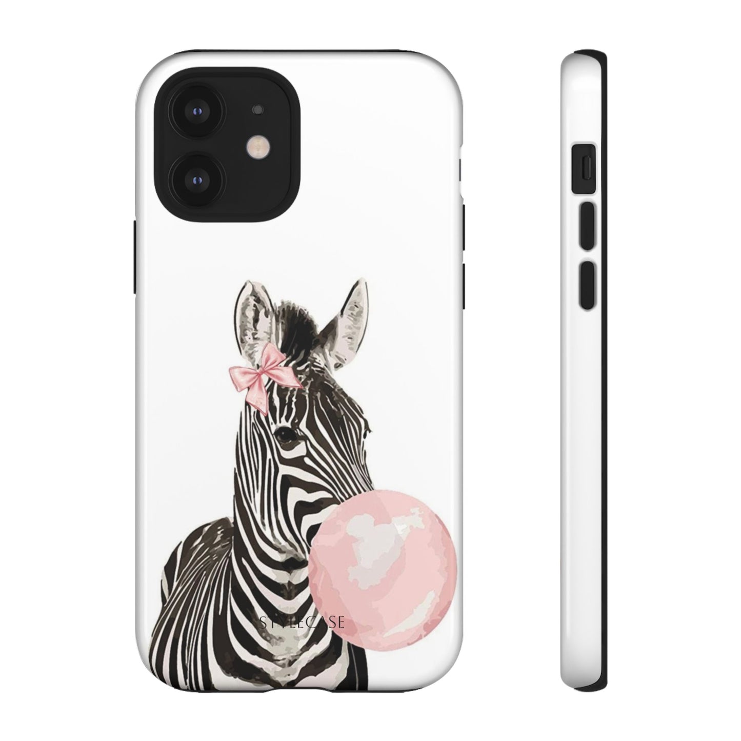 Zebra Bubblegum Phone Case — Cute Animal Samsung and Iphone Cover
