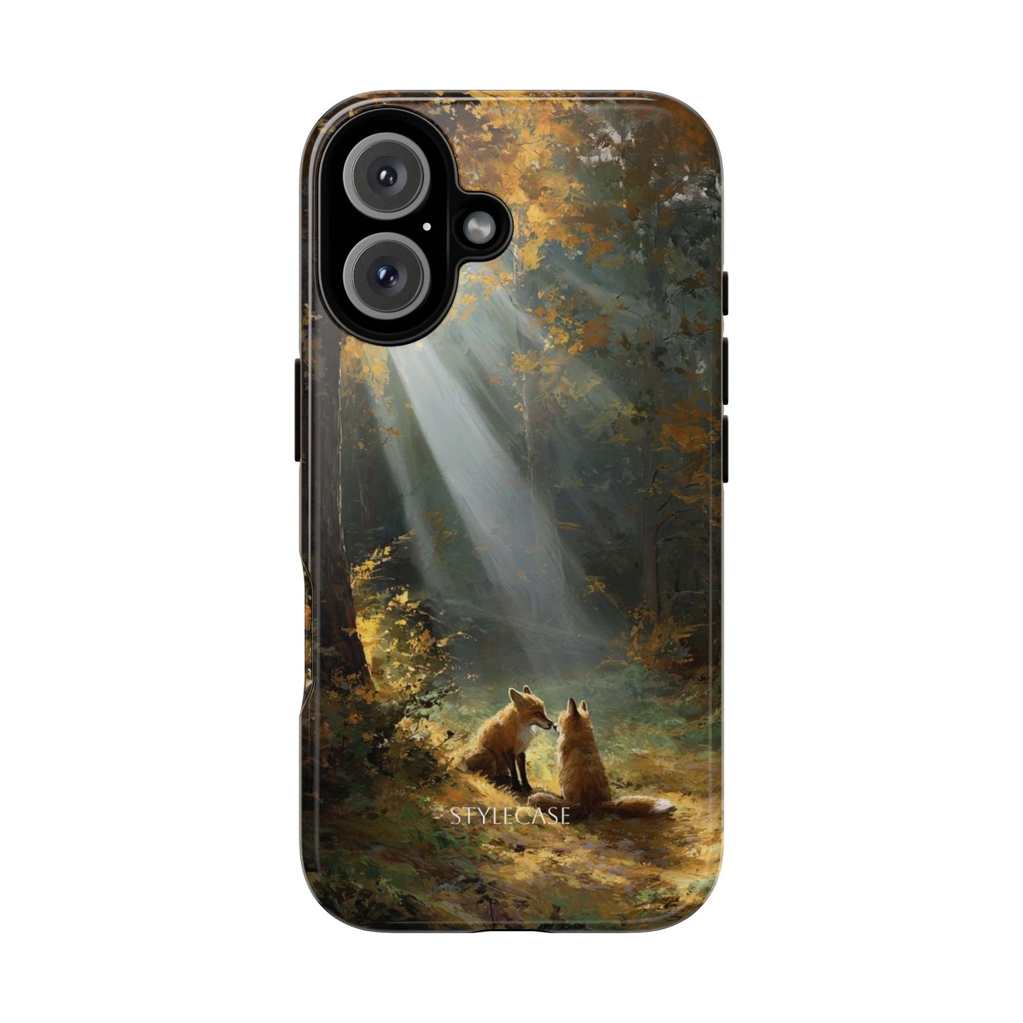 Foxes Sunbeam Forest Phone Case — Premium Protective Cover