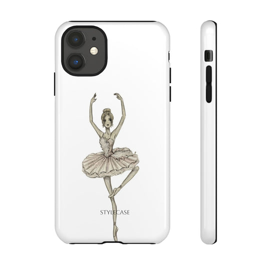 Ballerina Tough Phone Case – Elegant Vintage Dance