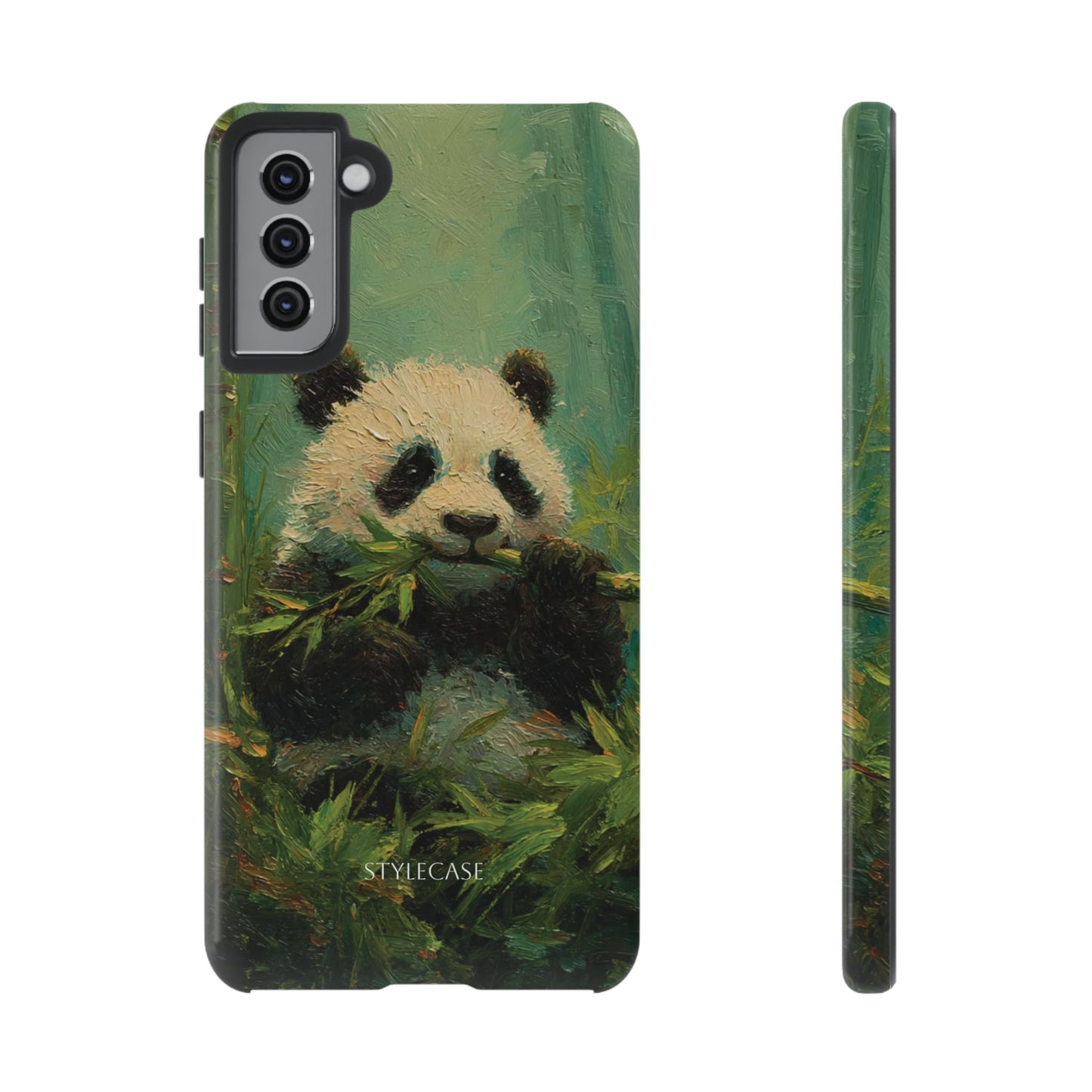 Panda Bamboo Phone Case – Cute Vintage-Style Protective Phone Cover