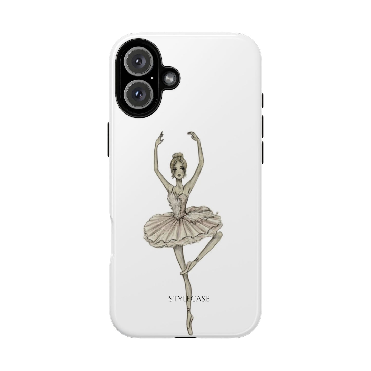 Ballerina Tough Phone Case – Elegant Vintage Dance