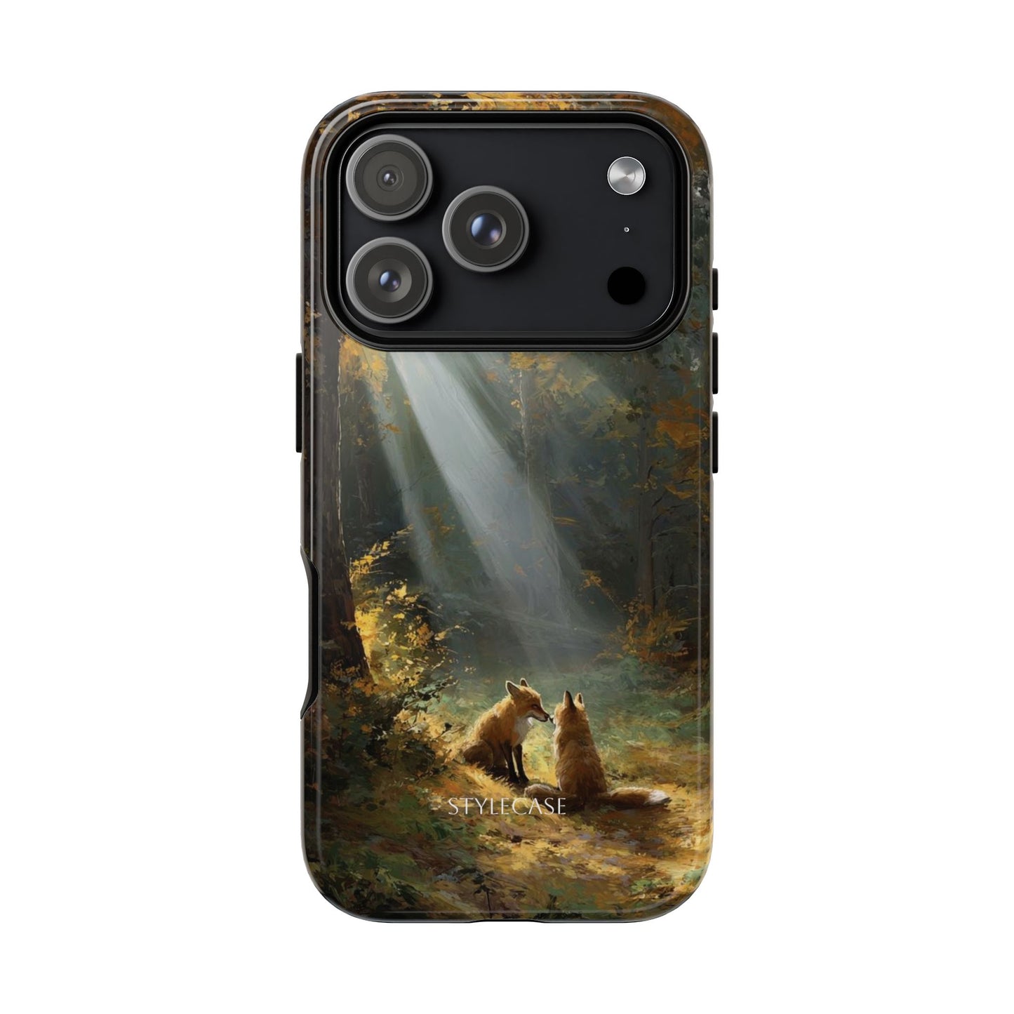 Foxes Sunbeam Forest Phone Case — Premium Protective Cover
