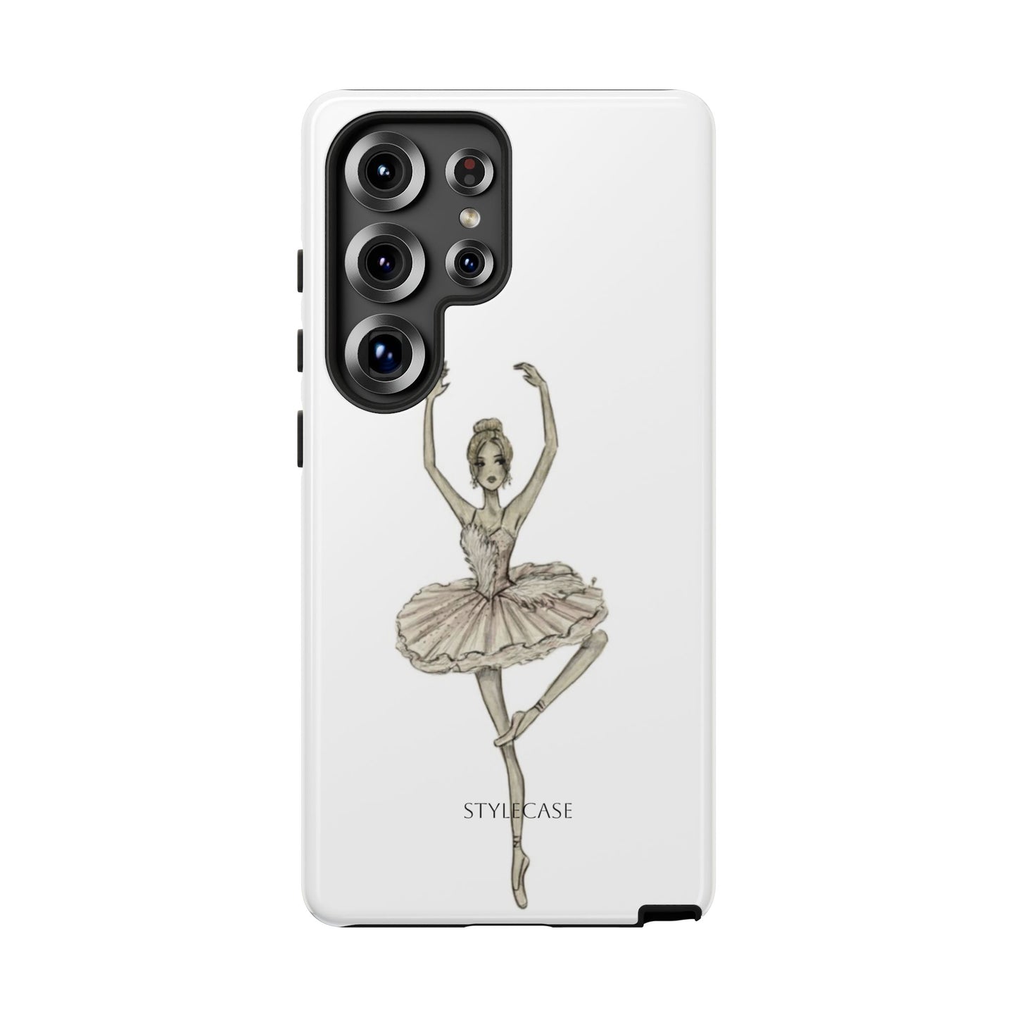 Ballerina Tough Phone Case – Elegant Vintage Dance