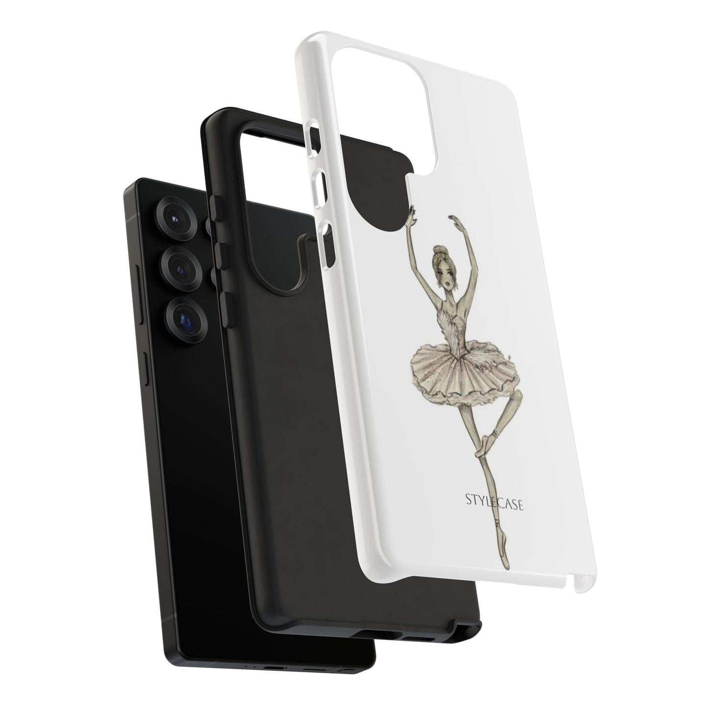 Ballerina Tough Phone Case – Elegant Vintage Dance