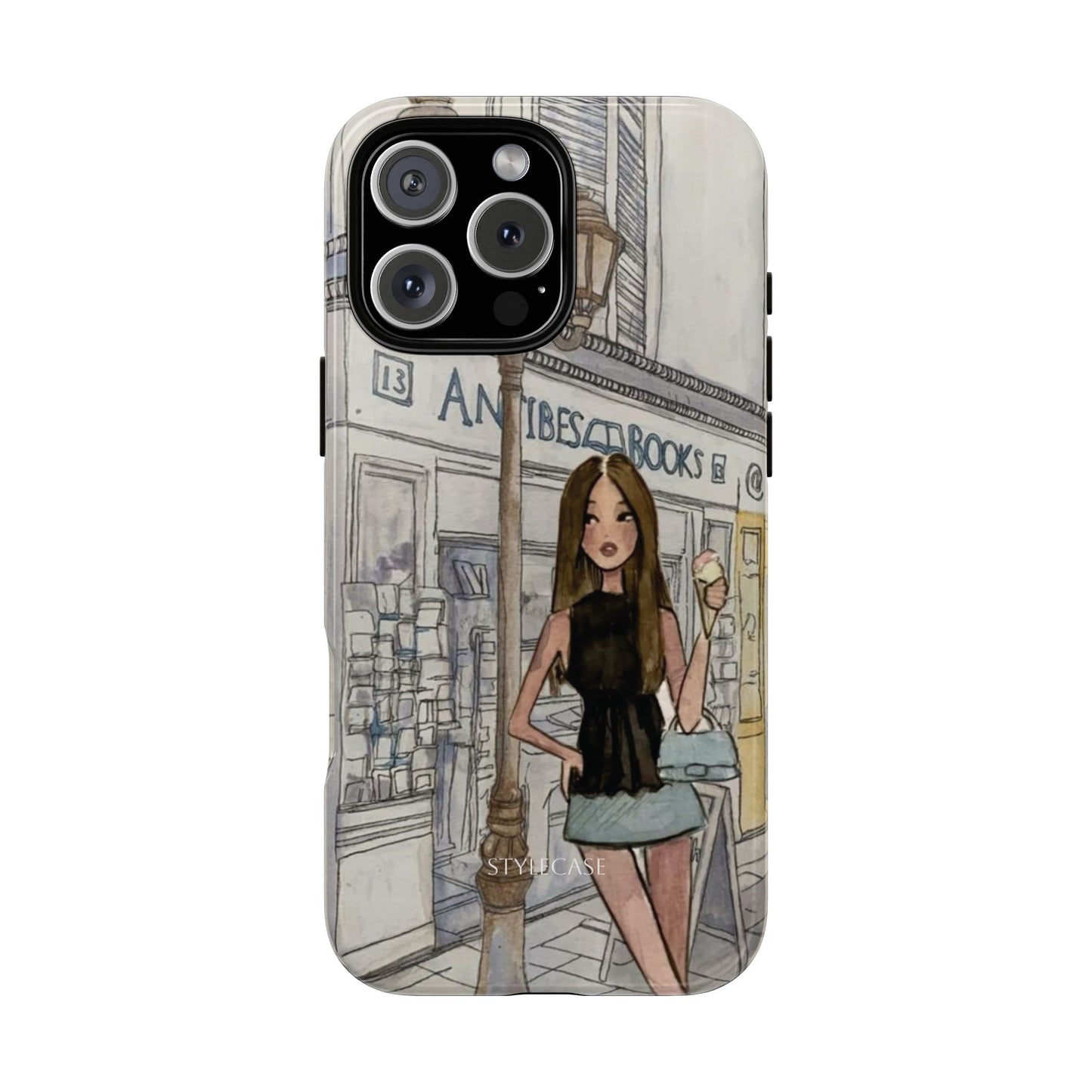 Phone Case — Chic Parisian Girl Protective Cover