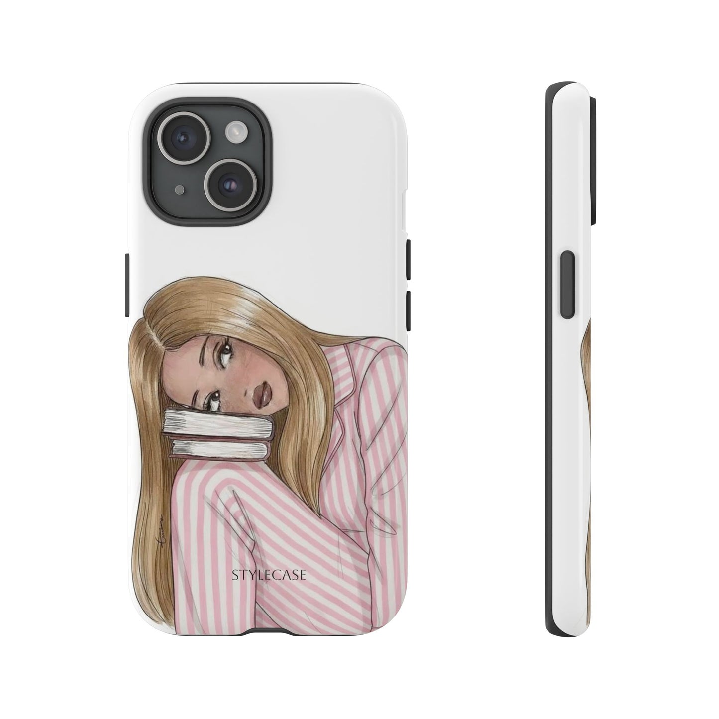 Blonde Girl Phone Case - Books Lover Samsung & Iphone Case