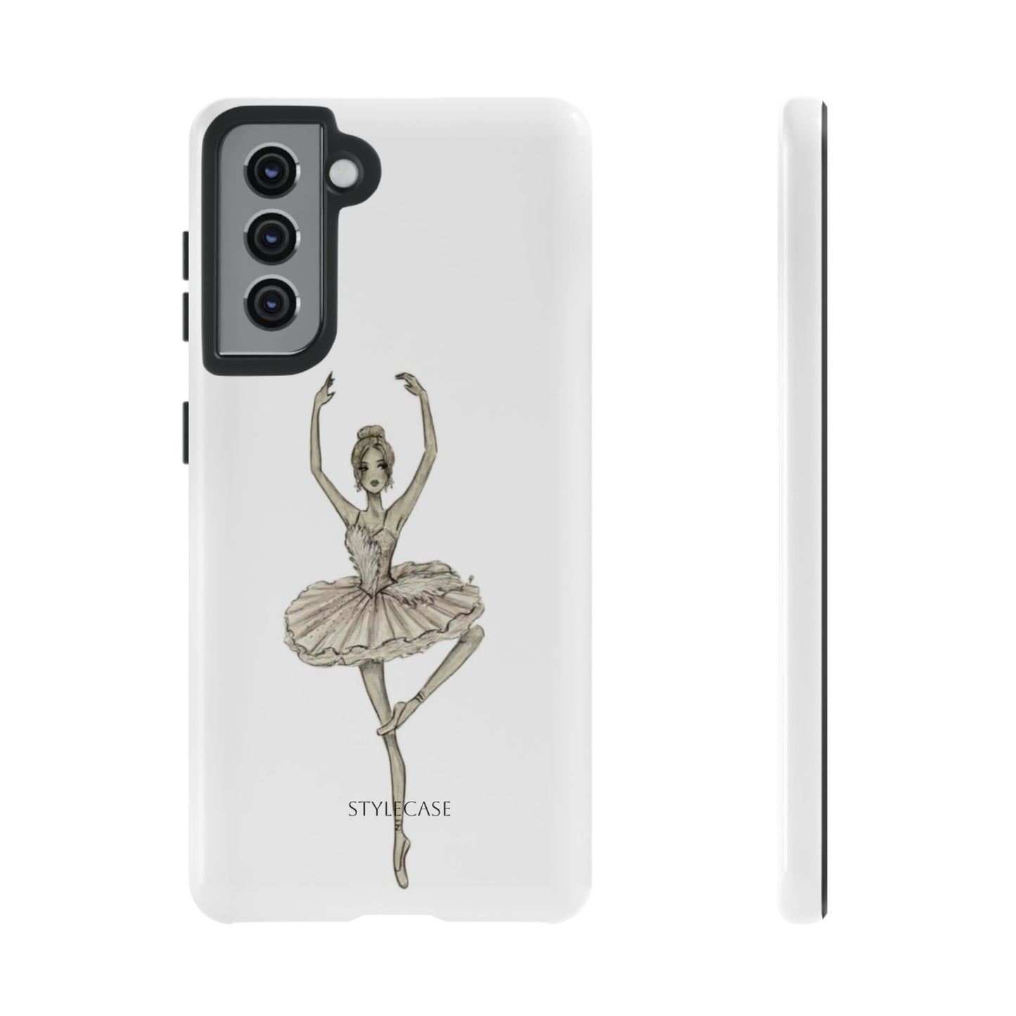 Ballerina Tough Phone Case – Elegant Vintage Dance