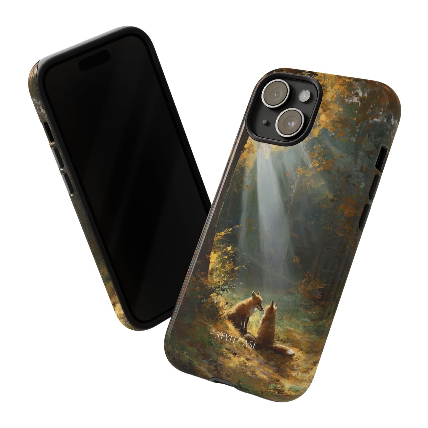 Foxes Sunbeam Forest Phone Case — Premium Protective Cover