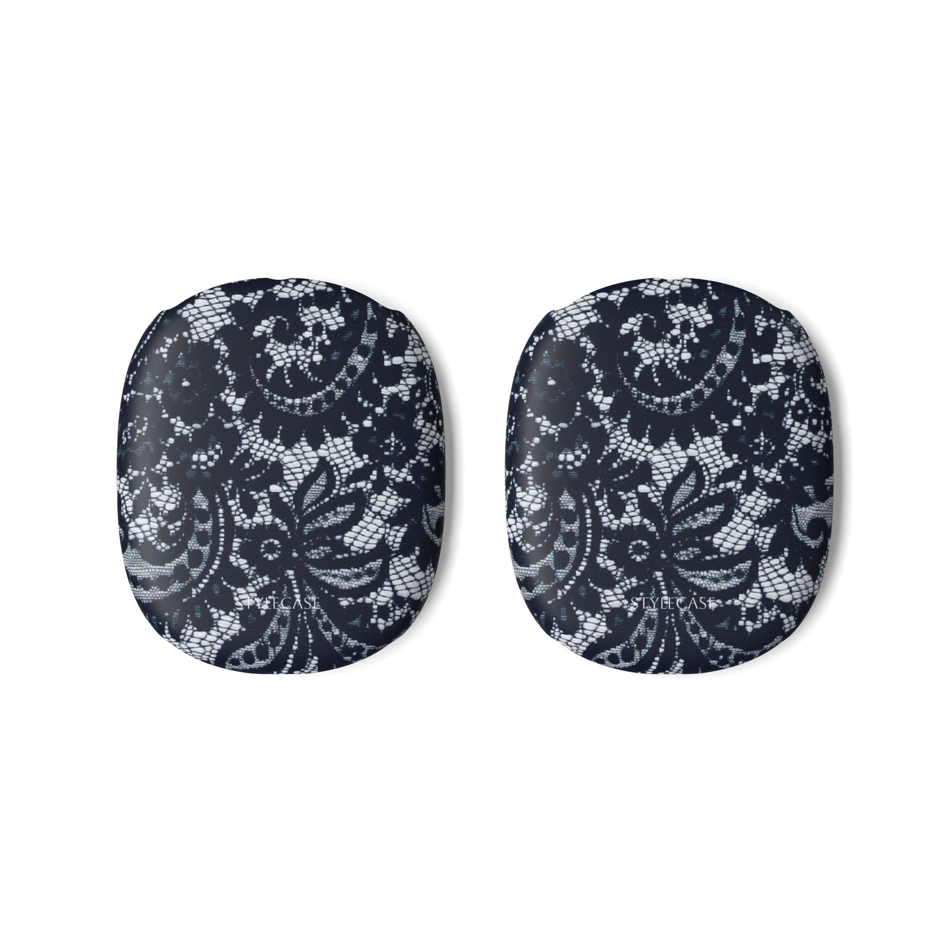 Lace Pattern AirPod Max Cases — Navy Floral Protective Covers