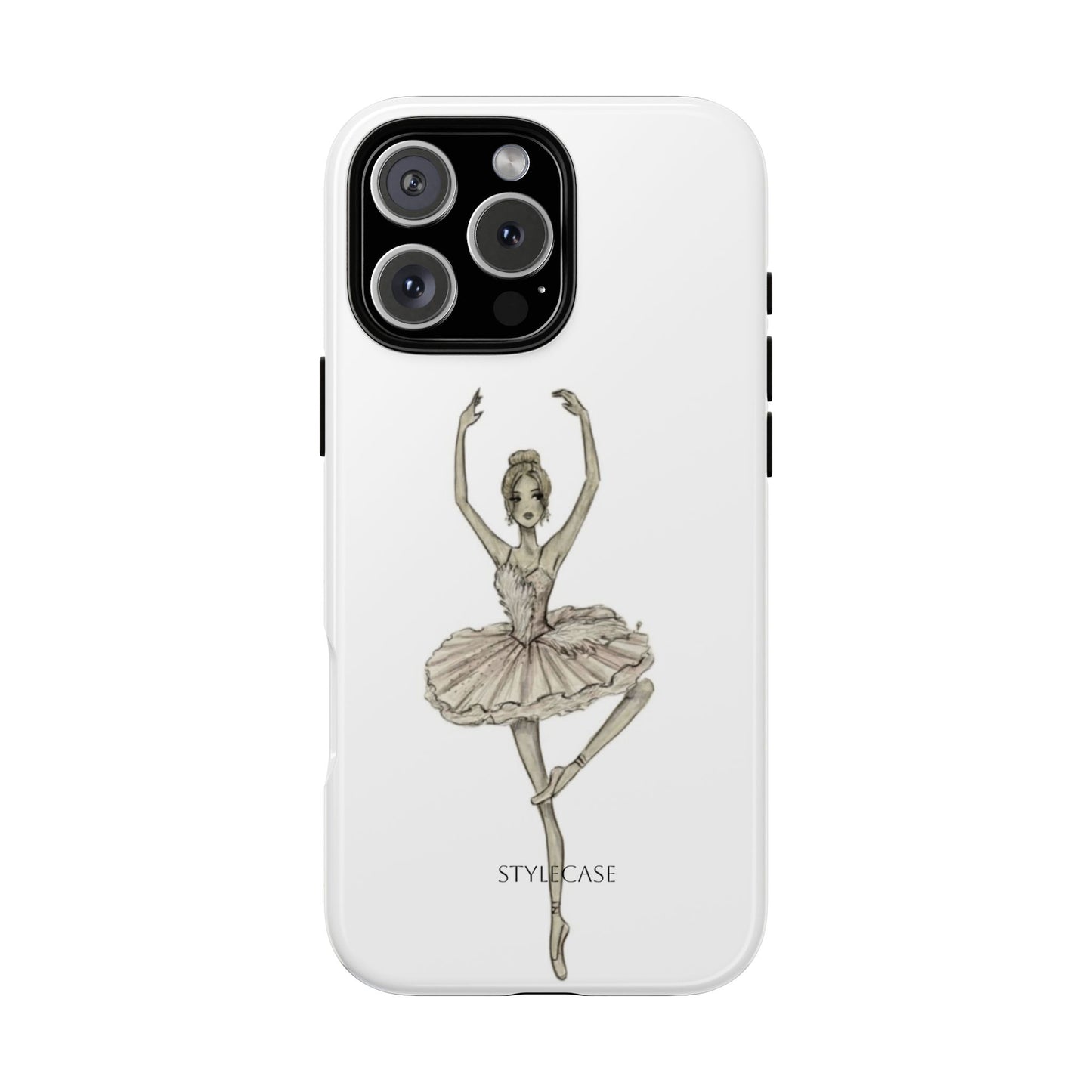Ballerina Tough Phone Case – Elegant Vintage Dance